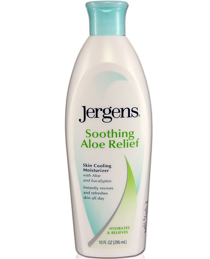 Jergens Body Lotion Soothing Aloe Relief Skin Cooling Moisturizer