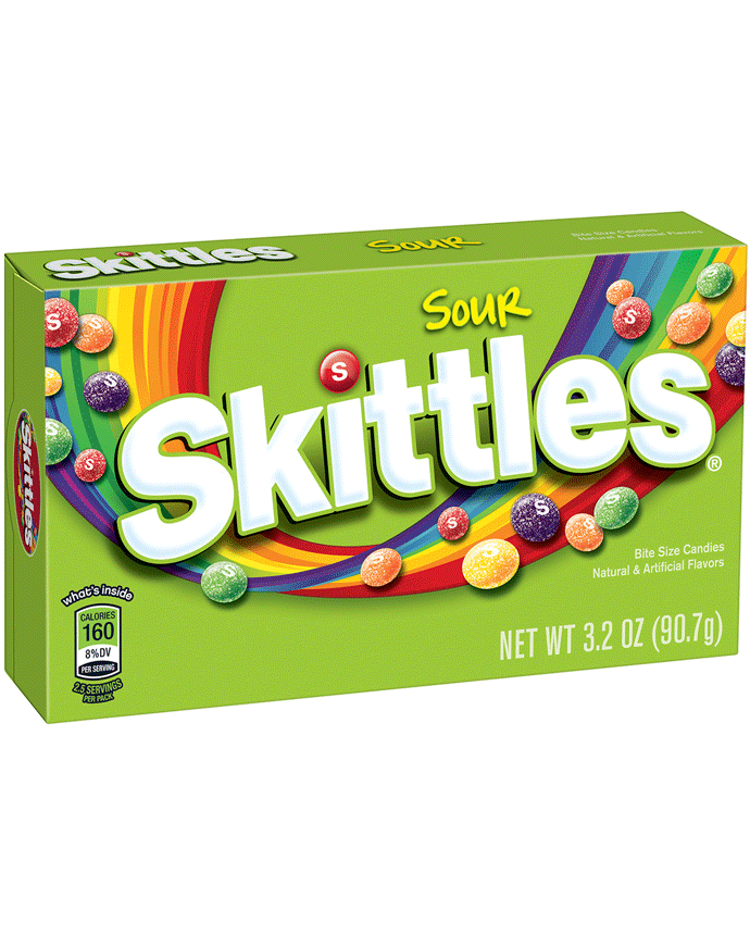 Skittles Sour Candy Theater Box