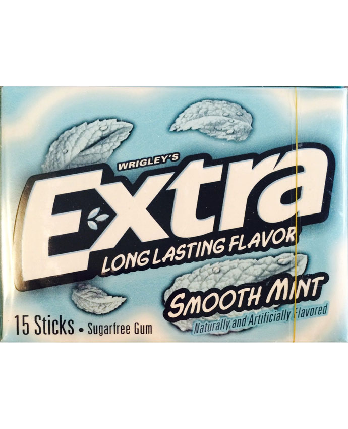 Wrigley's Bubble Gums Extra Smooth Mint Sugar Free