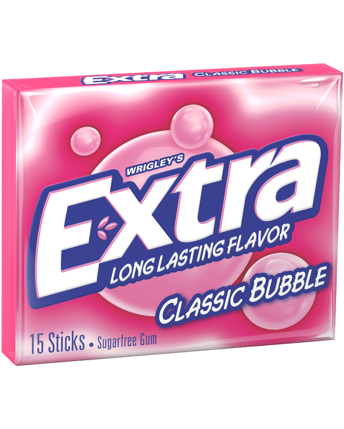 Wrigley's Extra Classic Bubble Sugar Free Gum