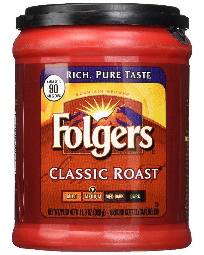 Folgers Classic Roast Medium Ground Coffee 320 Grams