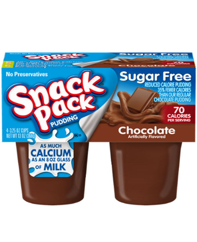 Snack Pack Pudding Sugar Free Chocolate