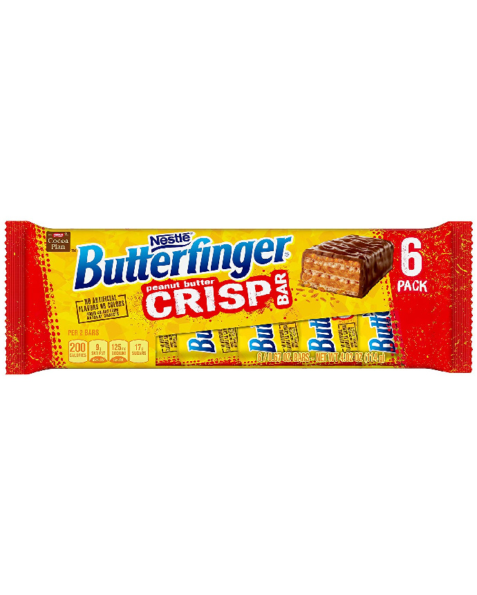 Nestle Butterfinger Peanut Butter Crisp Bar 6 Pack 114 Grams