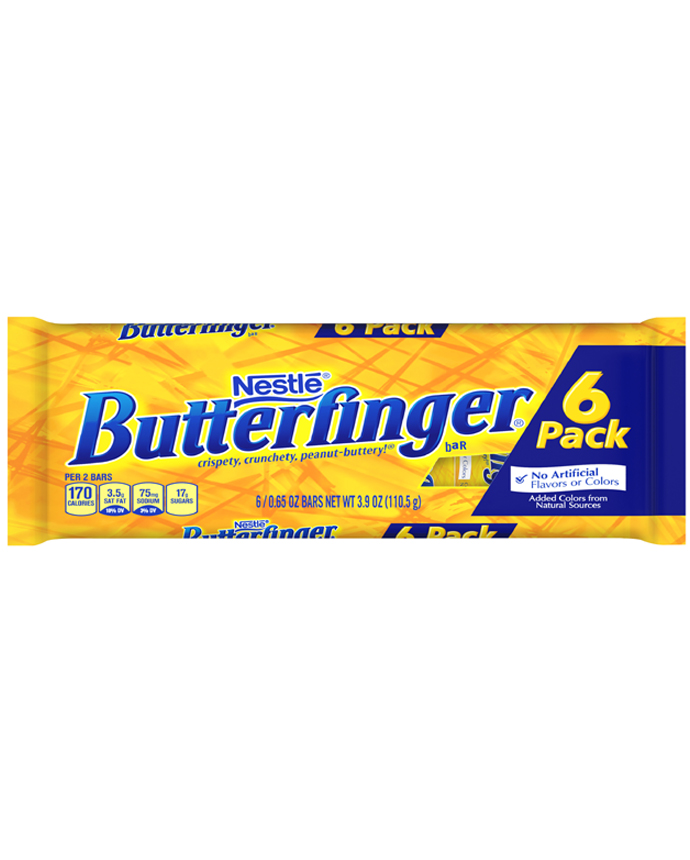 Nestle Butterfinger Bars 6 Pack 110.5 Grams