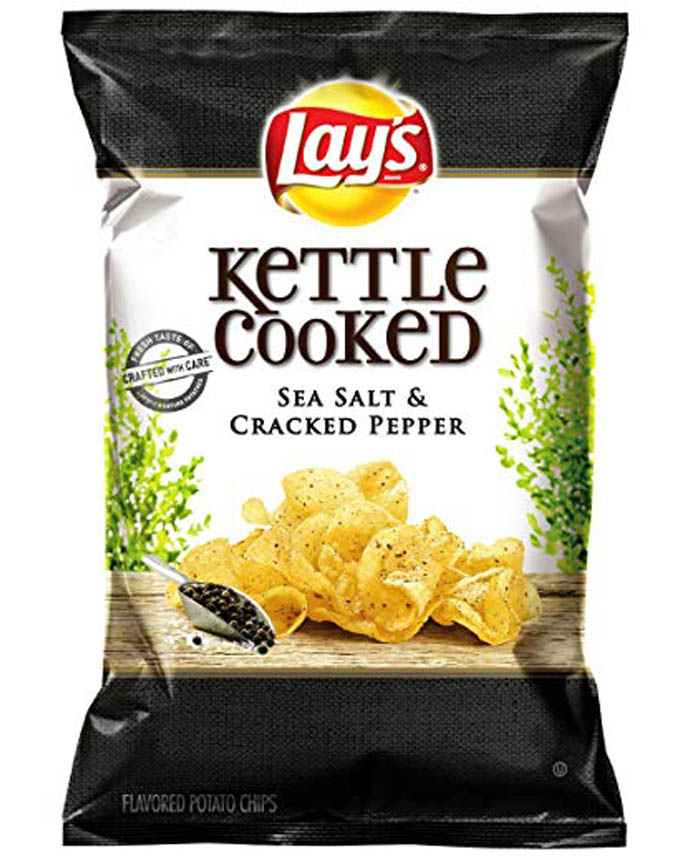 Lay's Kettle Cooked Sea Salt & Cracked Pepper Flavored Potato Chips 184.2g