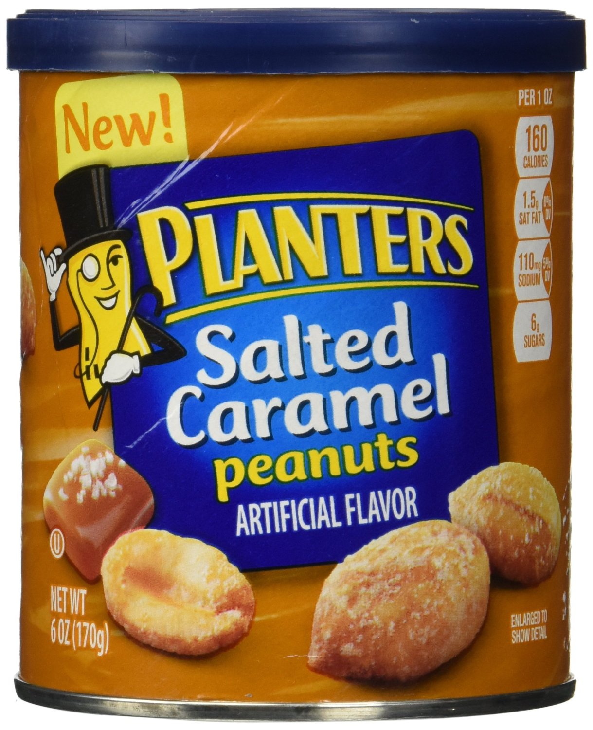 Planters Salted Caramel Peanuts Tin 170g