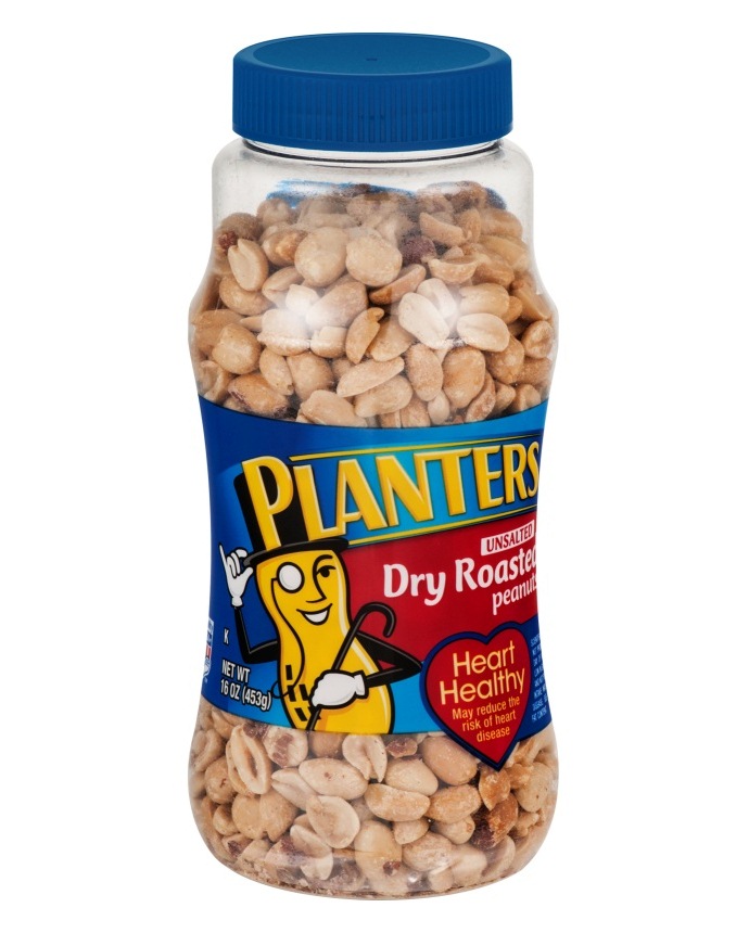 Planters Dry Roasted Unsalted Peanuts Bottle