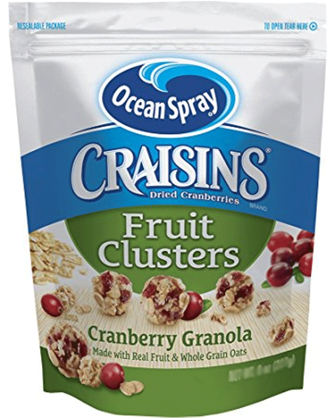 Ocean Spray Craisins Fruit Clusters Cranberry Granola