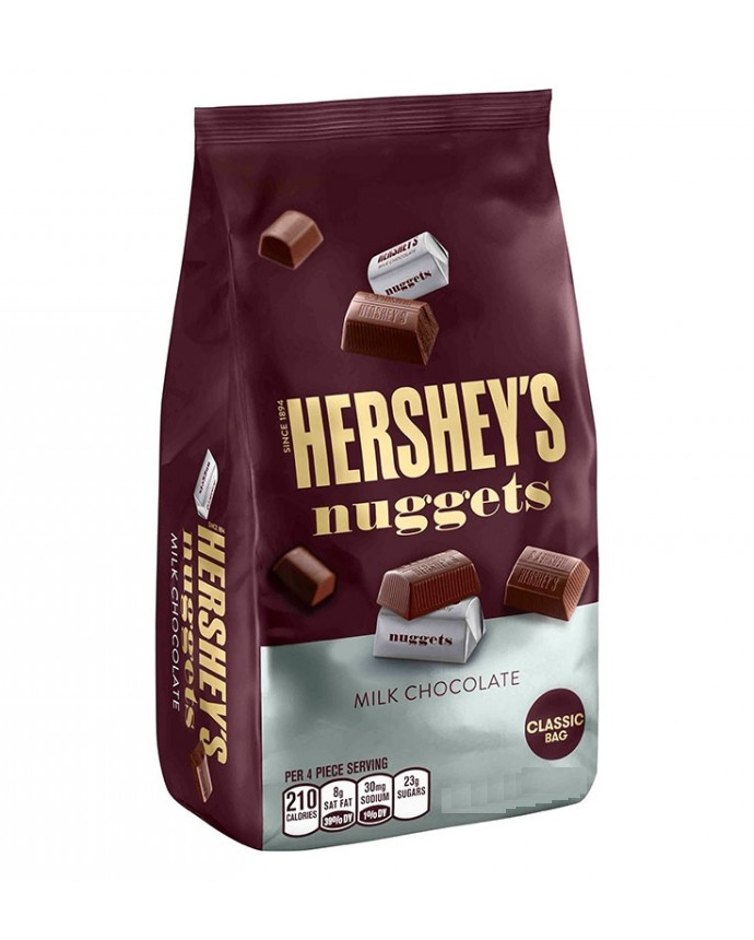 Hershey's Milk Chocolate Nuggets Classic Bag 299 Grams