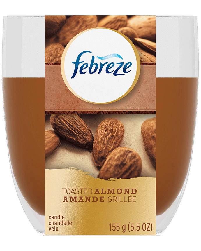 Febreze Air Freshener Toasted Almond  Scented Candle 