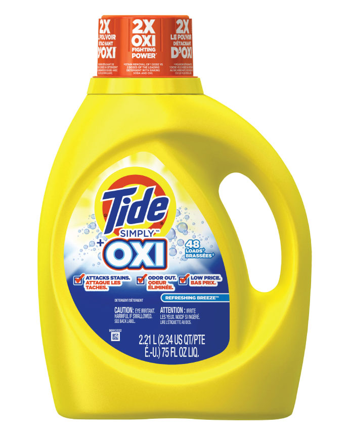 Tide Simply Plus Oxi Liquid Refreshing Breeze Laundry Detergent