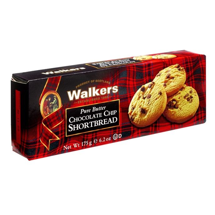 Walkers  Crackers Chocolate Chip Short Bread