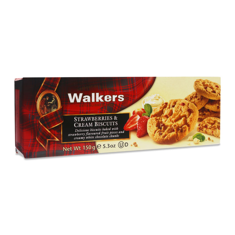 Walkers Strawberries & Cream Biscuits