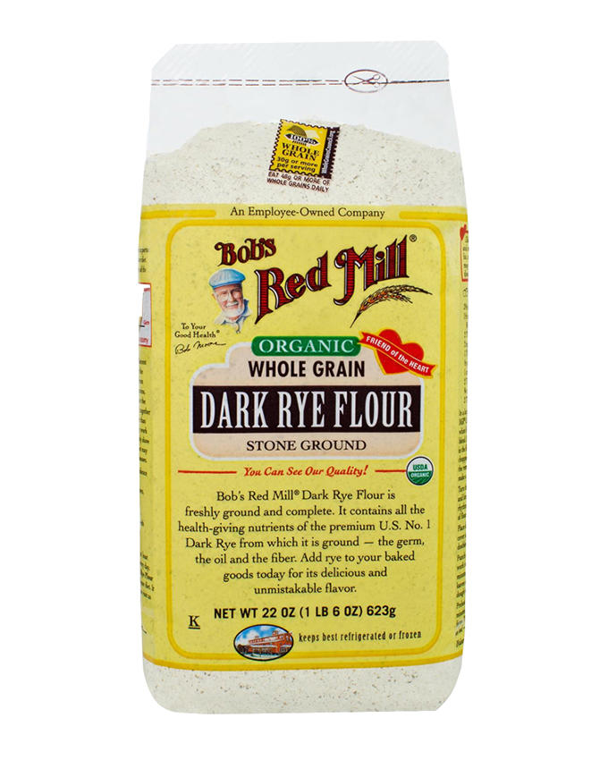 Bob's Red Mill Organic Whole Grain Dark Rye Flour Stone Ground