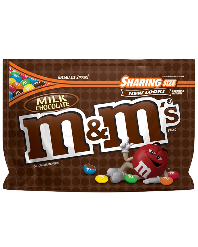 M&M's Milk Chocolate Sharing Size Candies 303.3 Grams