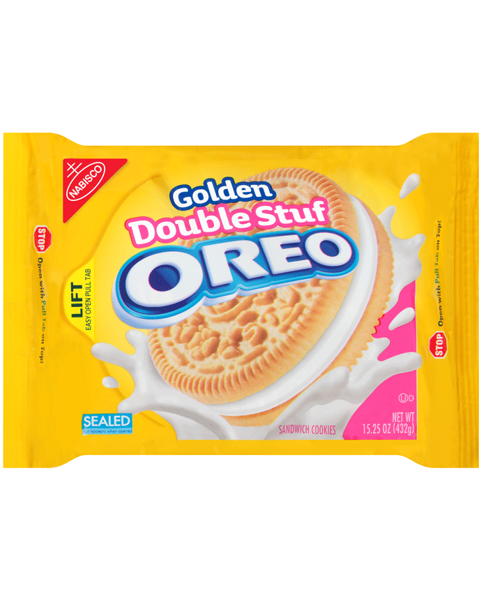 Nabisco Golden Double Stuf Oreo Sandwich Cookies
