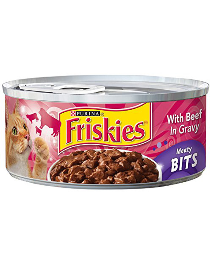 Friskies Meaty Bits with Beef in Gravy Cat Food