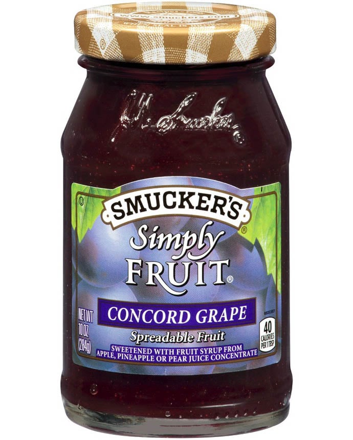 Smucker's Simply Fruit Concord Grape Spreadable Fruit 284g