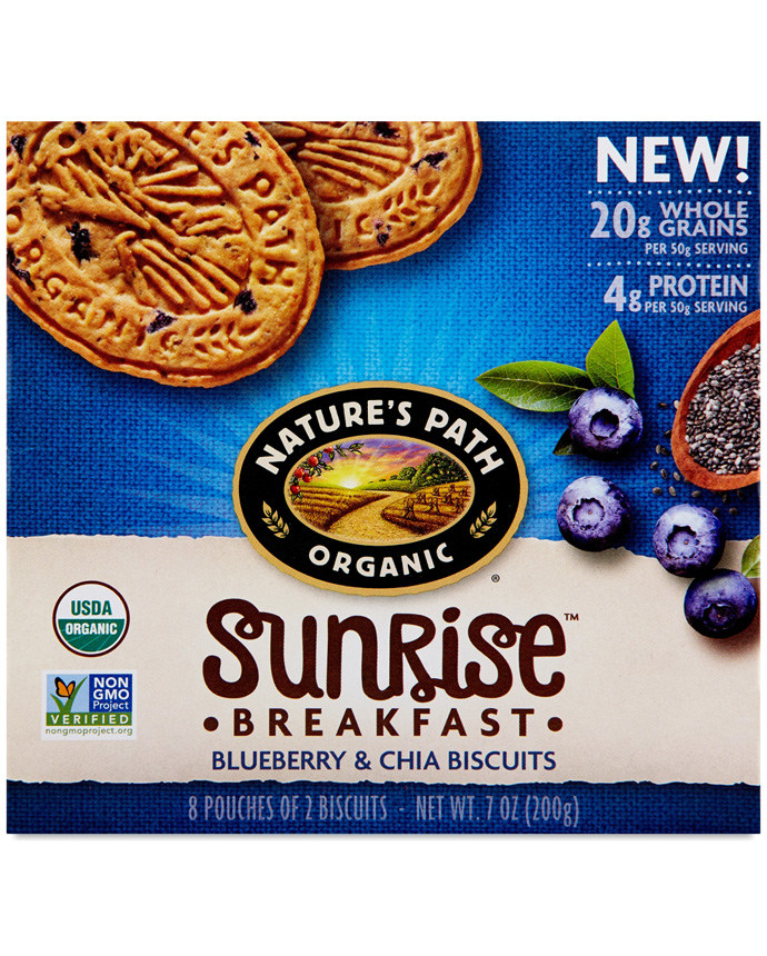 Nature's Path Sunrise Breakfast Biscuits Blueberry Chia 198g 