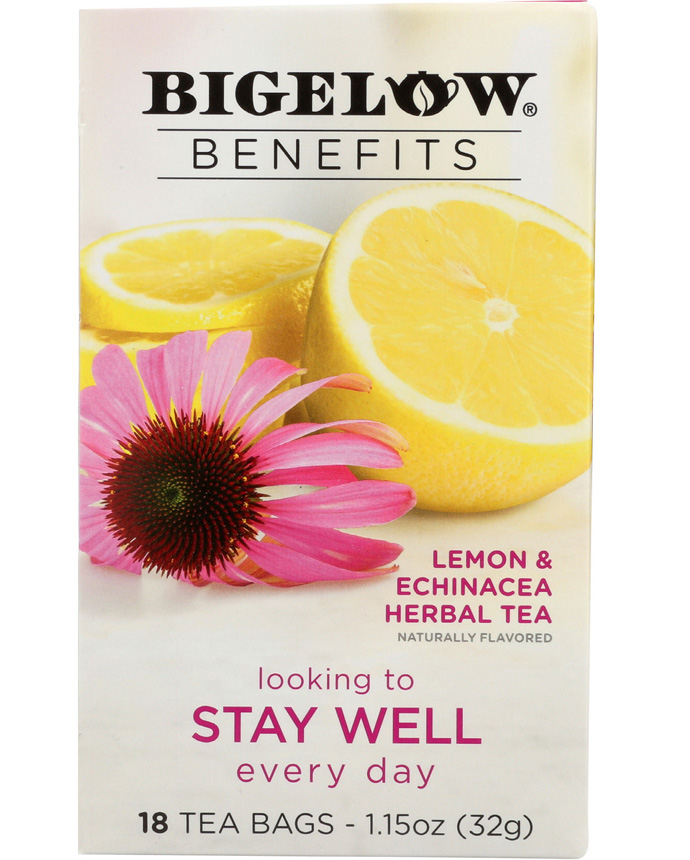 Bigelow Lemon and Echinacea Herbal Tea 32g