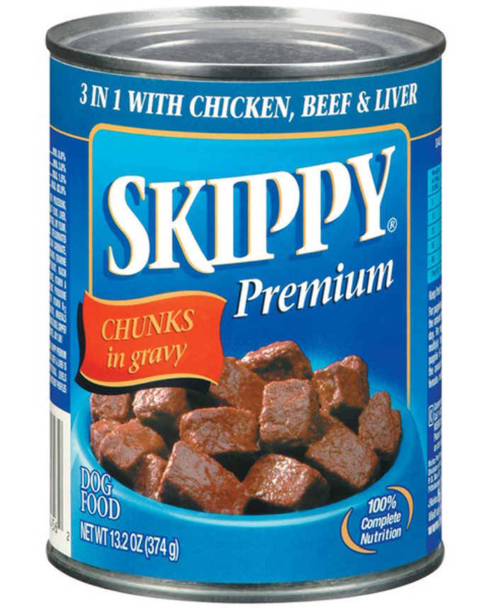 Skippy with Chicken Beef & Liver Chunks in Gravy Dog Food 374g