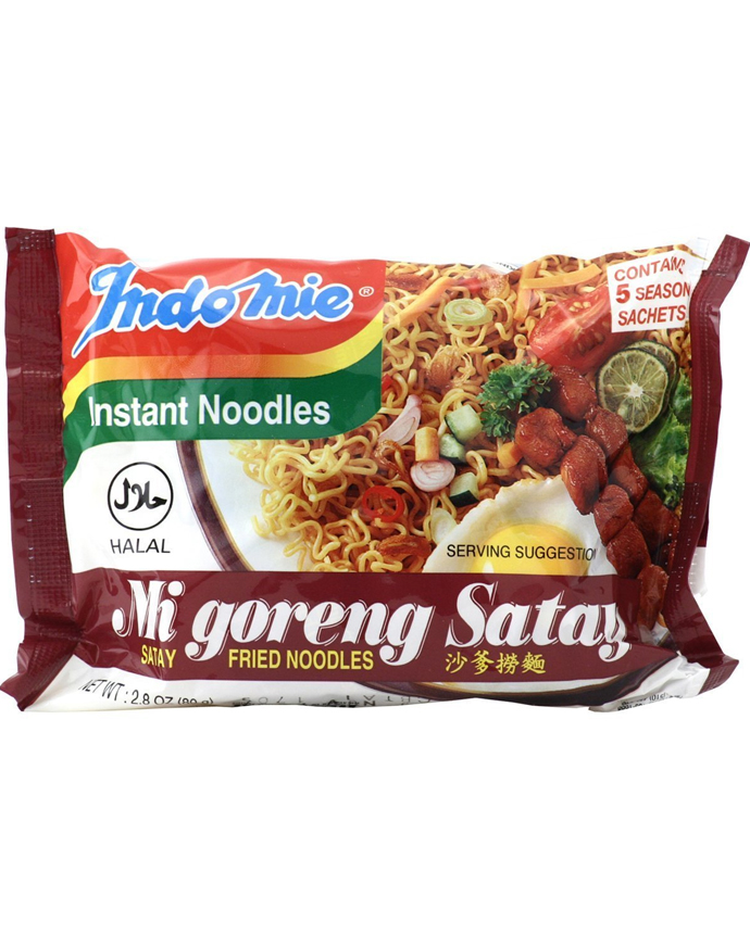 Indomie Instant Satay Flavor Fried Noodles