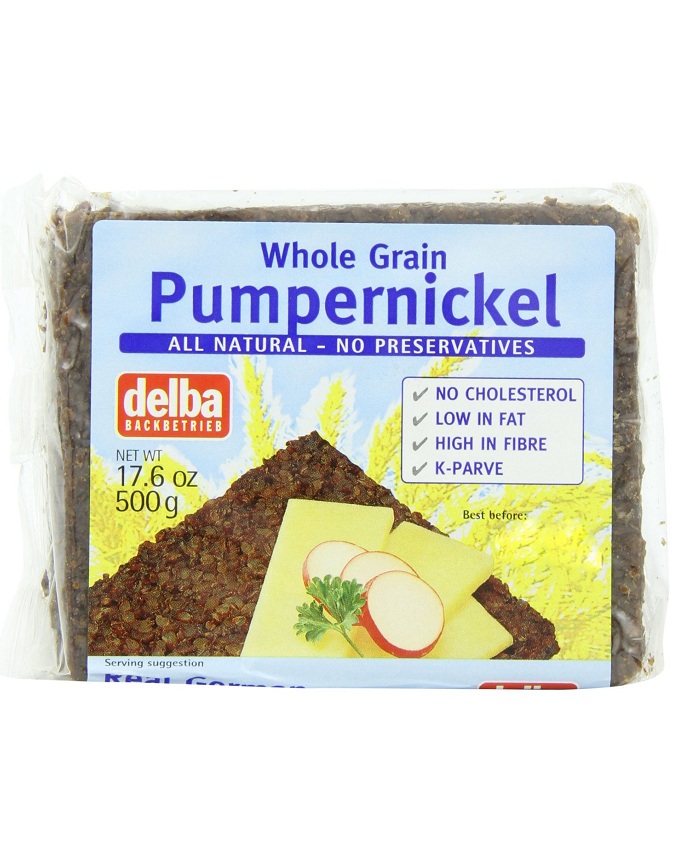 Delba Whole Grain German Bread Pumpernickel