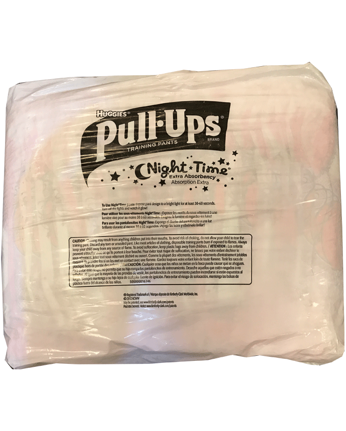 Huggies Pull Ups Training Pants Night Time Extra Absorbency Girls Medium 2T-3T