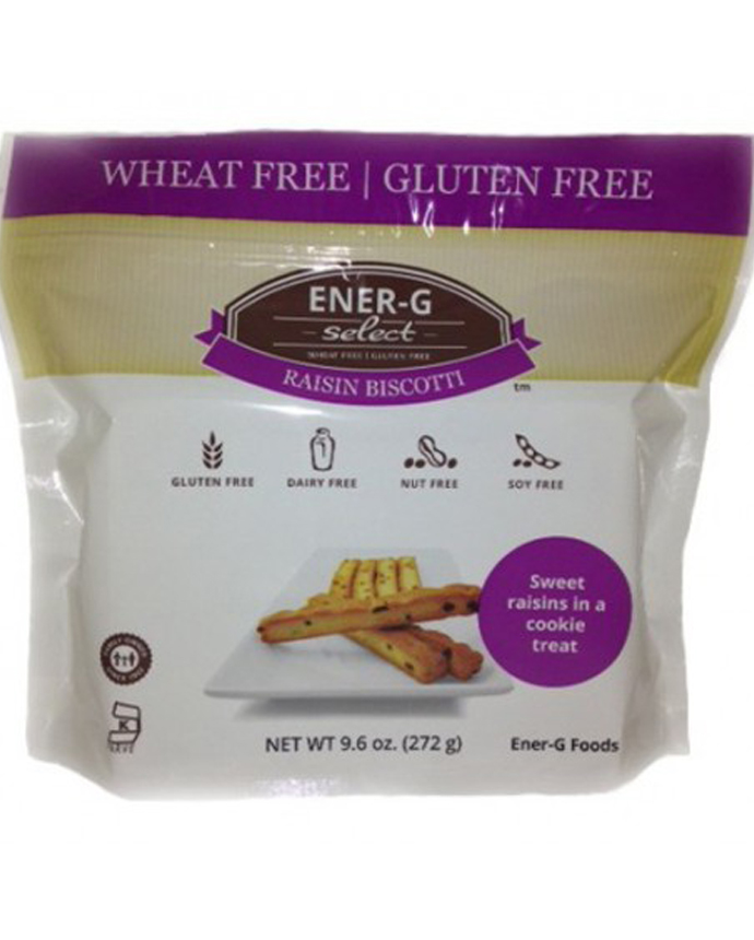 Ener G Gluten Free Raisin Biscotti 