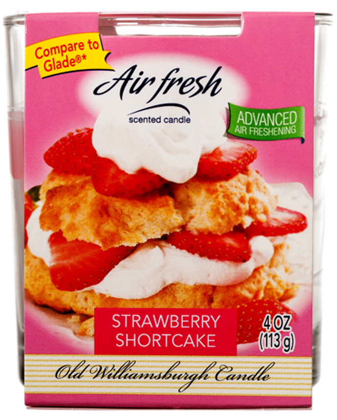 Air Fresh Scented Candle Strawberry Shortcake