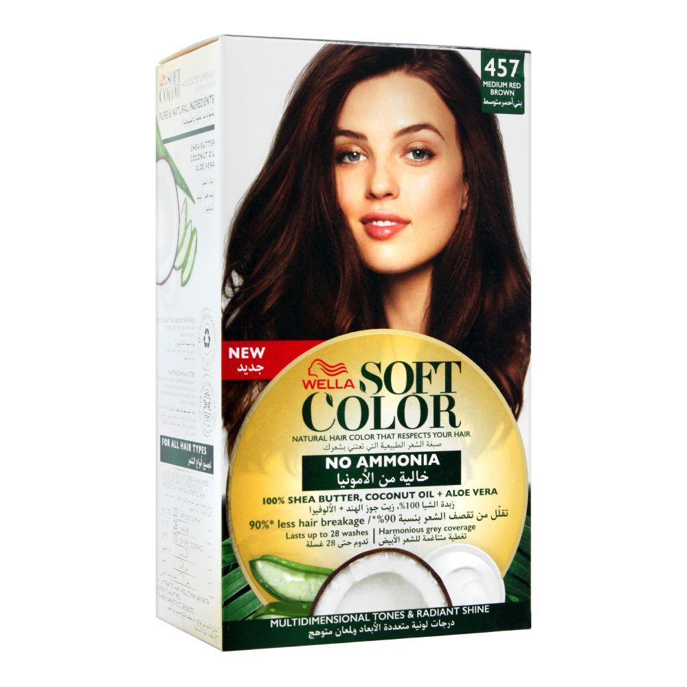 Wella Soft Hair Colour Medium Red Brown 457
