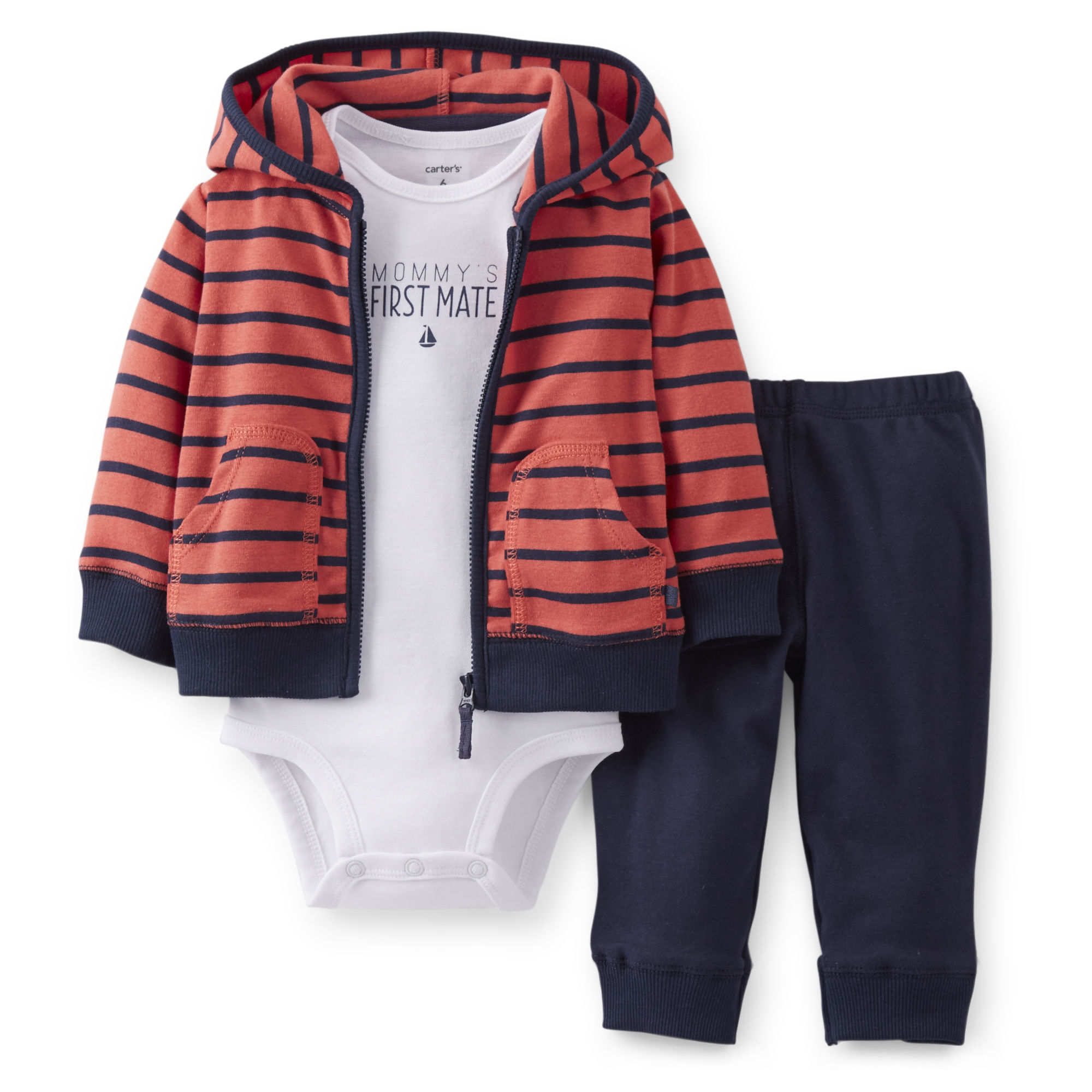 Carters Boy 3Piece Hooded Cardigan Setsd