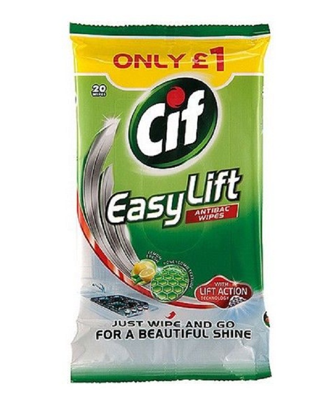 Cif Easy Lift Anti Bacterial Wipes