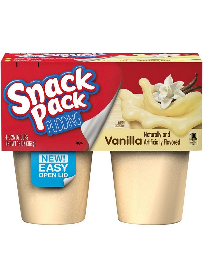 Hunts Snack Pack Pudding Vanilla 