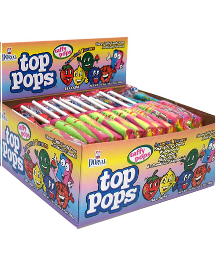 Top Pops Taffy Pops Assorted Flavors