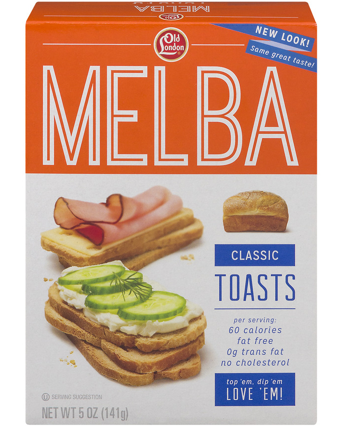 Old London Melba Toasts  Classic Crackers 141g