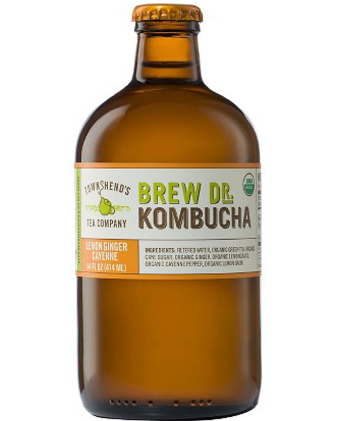 Brew Dr. Kombucha Kombucha, Lemon Ginger Cayenne Tea