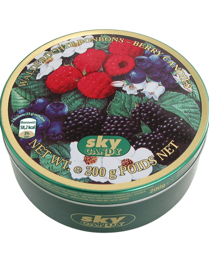 Sky Berries Tin Candy  