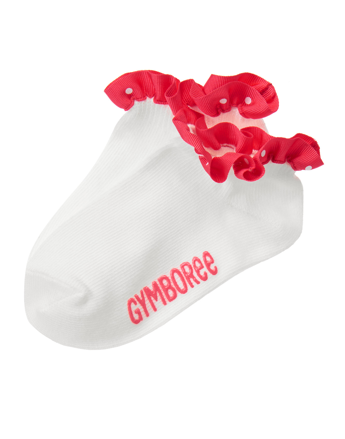 Gymboree Girl Pink Ruffle Socks White