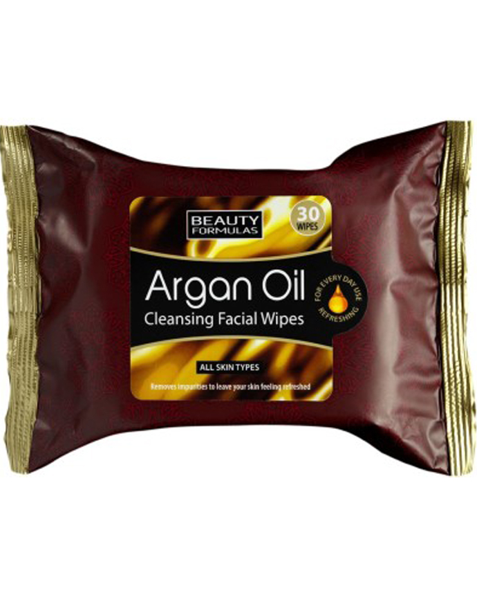 Beauty Formulas Argan Oil Cleansing Facial Wipes 