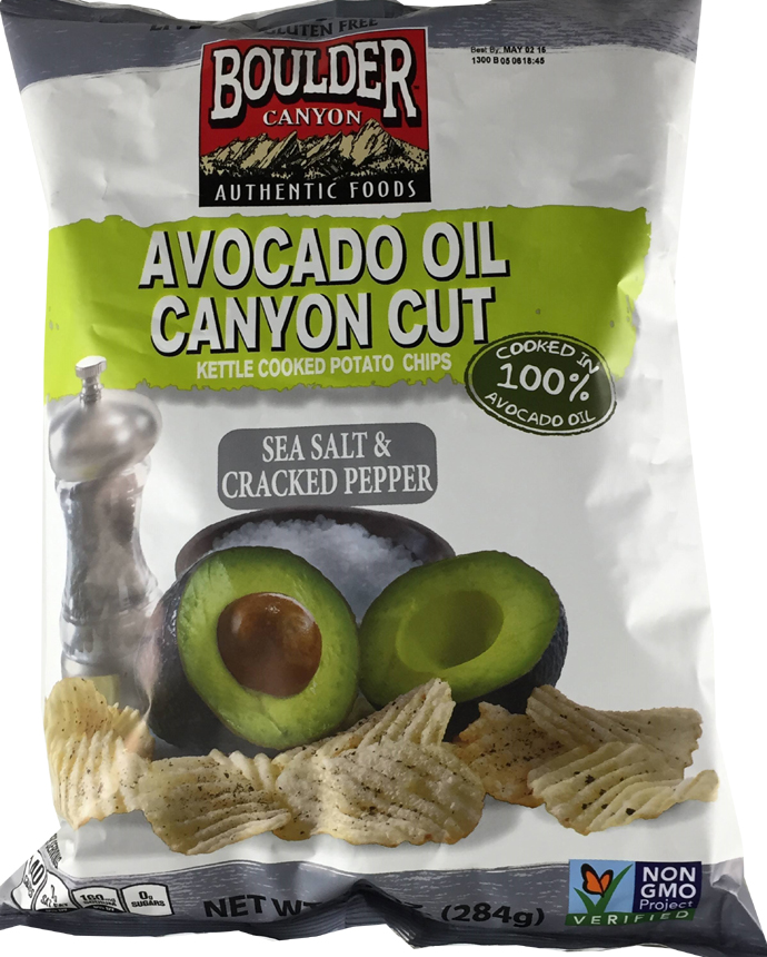 Boulder Canyon Avocado Oil Sea Salt and Cracked Kettle Chips