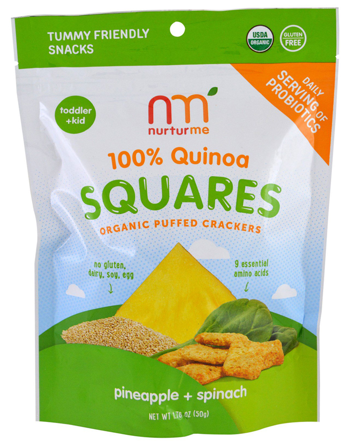 Nurturme Organic Quinoa Pineapple & Spinach Crackers