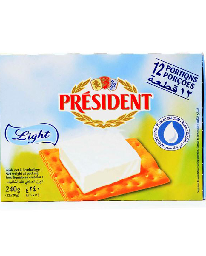 President Light Portion Cheese 