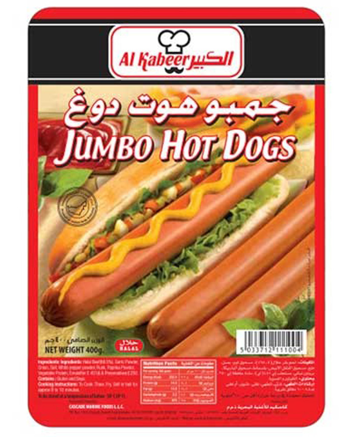 Al Kabeer Jumbo Hot Dog Sausages