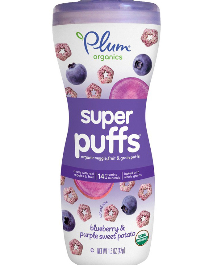 Plum Organics Super Puffs Blueberry with Purple Sweet Potato Cereal Snack