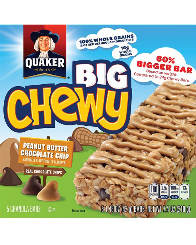 Quaker Big Chewy Peanut Butter Chocolate Chip Bar