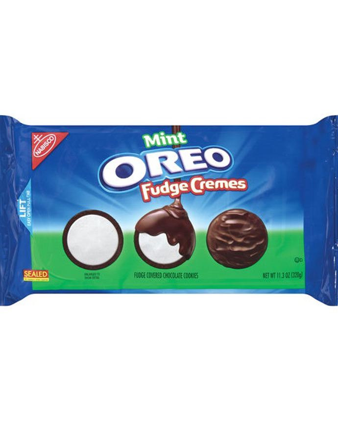 Nabisco Oreo Mint Fudge Cremes Cookies