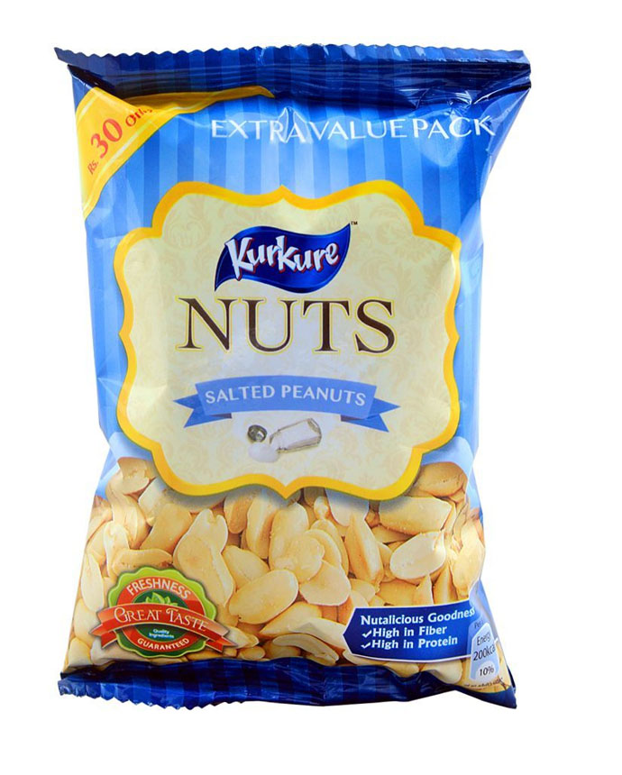 Kurkure Nuts Salted Peanuts 31g Rs 30