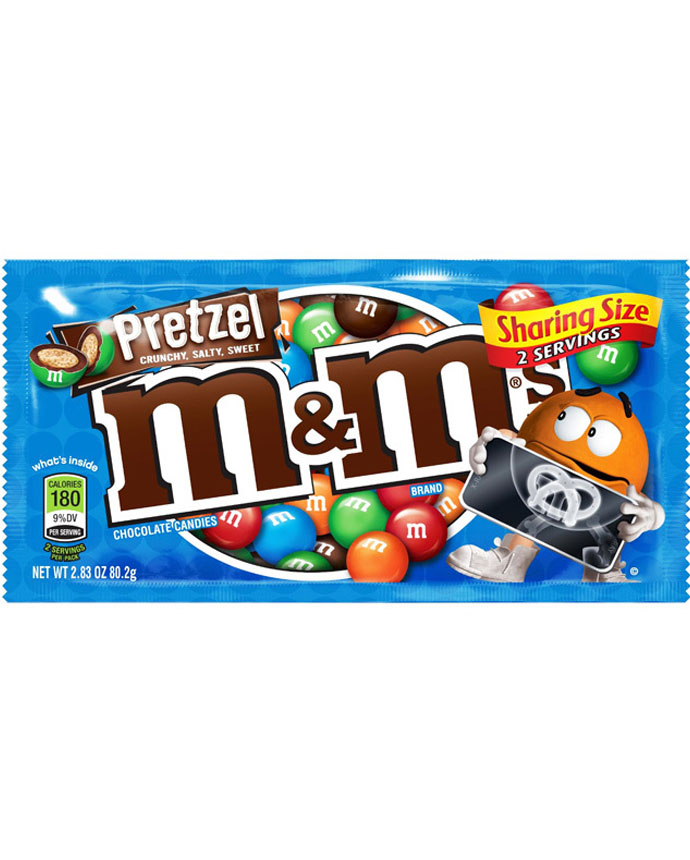 M&M  King Size Pretzel Chocolate Candy
