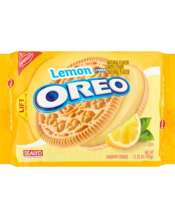 Oreo Golden Lemon Creme Sandwich Cookies